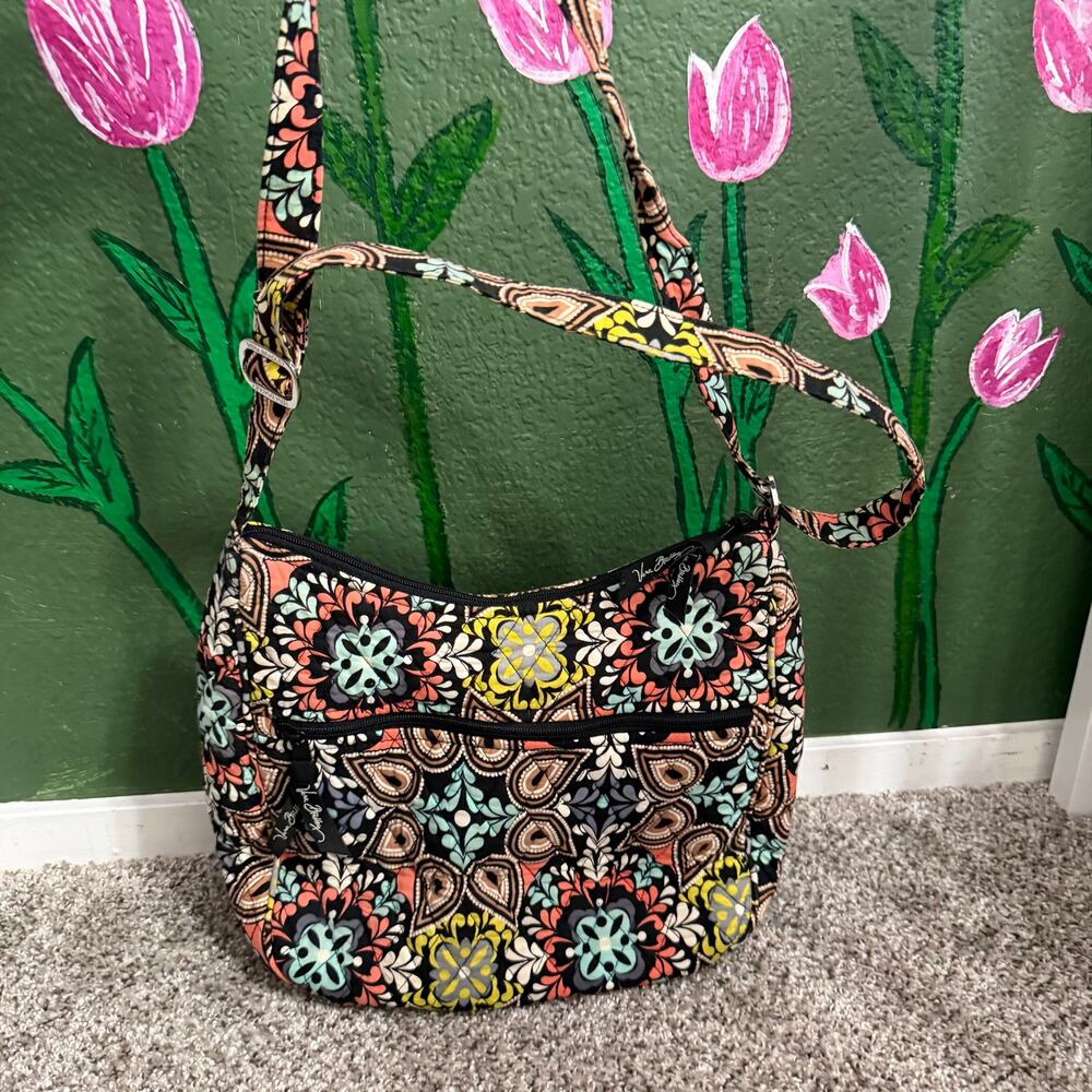 Beautiful bohemian Y2K Vera Bradley shoulder‎ bag pretty summer colorful - Picture 2 of 7